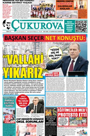 Çukurova Gazetesi 21-06-2025