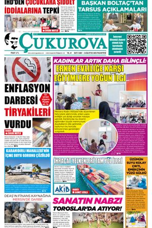 Çukurova Gazetesi 04-08-2025