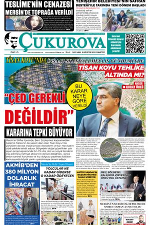 Çukurova Gazetesi 09-08-2025