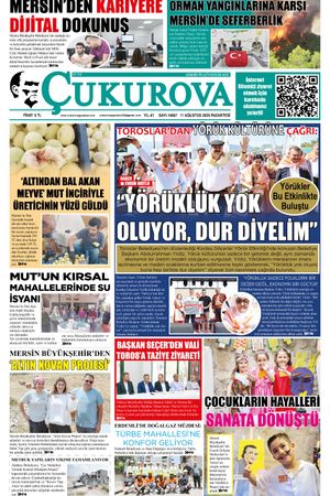 Çukurova Gazetesi 11-08-2025