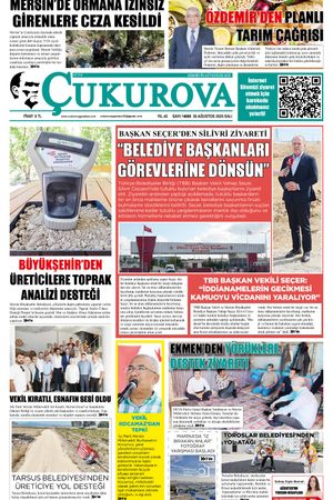 Çukurova Gazetesi 26-08-2025