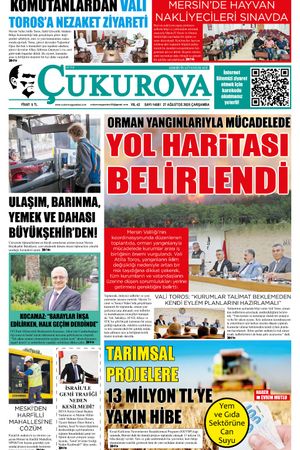 Çukurova Gazetesi 27-08-2025
