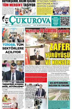 Çukurova Gazetesi 29-08-2025
