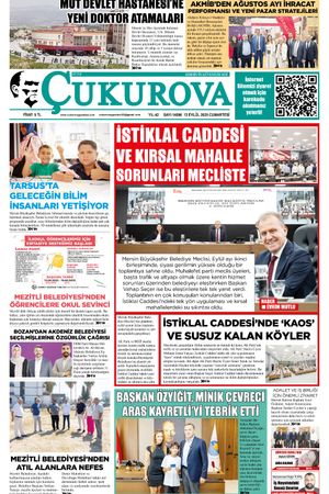 Çukurova Gazetesi 13-09-2025