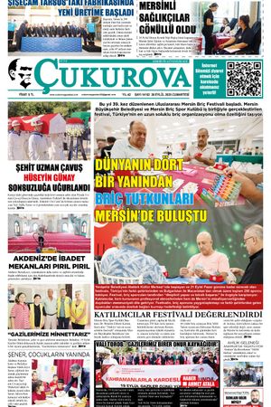 Çukurova Gazetesi 20-09-2025